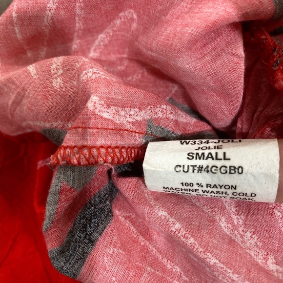 Jams World Vintage Peplum Jolie Abstract Floral Tank Top Size Small - Picture 7 of 7